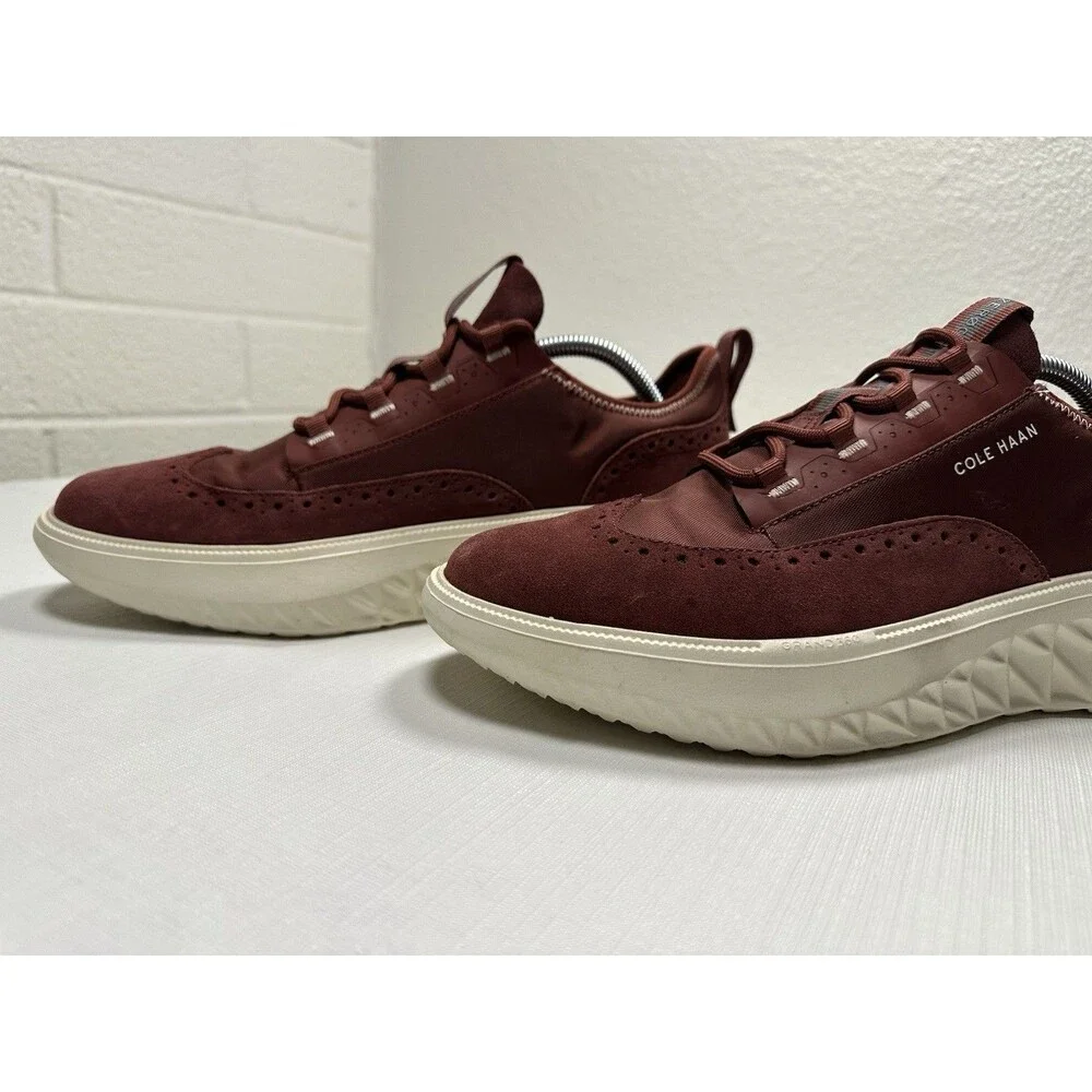 Men's Cole Haan Zerogrand WFA Wingtip Oxford Sneakers Size 10 Maroon C36245